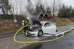 PKW in Vollbrand